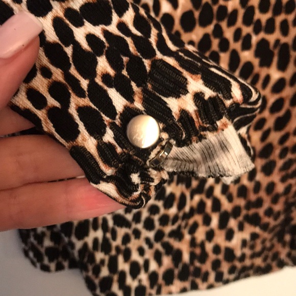 EUC WHBM leopard Cardigan - Sz S - Picture 4 of 8